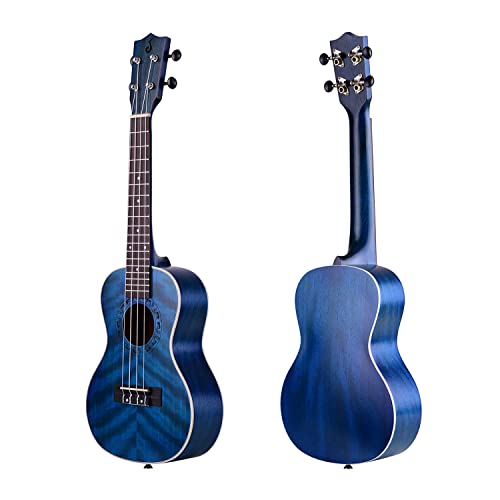 HUIOP uke en Bois,23 Pouces Acoustique Concert Ukulele Ukelele Uke Corps en Contreplaqué Bleu Pont De Touche en Bois D… - Les Beatles, Paul McCartney, John Lennon, RIngo Starr, George Harrison HUIOP uke en Bois,23 Pouces Acoustique Concert Ukulele Ukelele Uke Corps en Contreplaqué Bleu Pont De Touche en Bois D… – Image 5