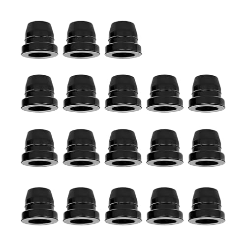 ANFTDCO 18PCS Car Brake Bleeder Caps, Rubber Dustproof Vehicle Brake Bleeder Nipple Grease Fitting Cover, Automotive Caliper Dust Zerk Stem Cap, Universal for Motorcycle SUV Sedan