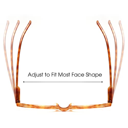 Jm 4 Pack Round Reading Glasses, Blue Light Blocking Computer Reader For Women Men, Spring Hinge +1.5 #TOP2