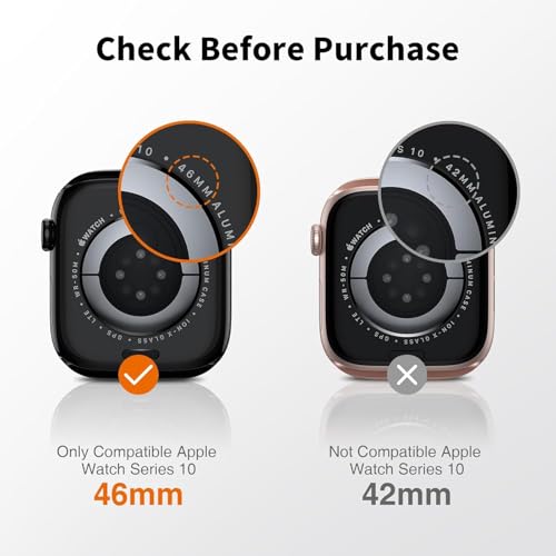 Image of EZ-GLAZ Acrylic Screen Protector for Apple Watch 45mm (Series 7 /8 /9) | Edge-to-Edge Full Coverage | HD Transparent Clear | Bubble-Free Easy Installation | Scratch Resistant (Pack of 2)
