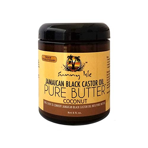 Sunny Isle Jamaican Black Castor Oil Pure Butter, Coconut/Brown, 8 Fluid Ounce