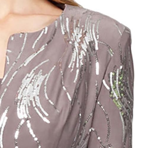 Image of Alex Evenings Women's Tea Length Jacket Dress, Perfect for Weddings, Formal Events (Petite and Regular Sizes)
