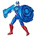 Marvel Avengers Epic World of Action Captain America Shield-Shot Cycle, 4-Inch (10 cm) Figure & Toy Motorcycle Playset, Super Hero Toys for Kids, 4+