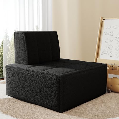 PurrJoys Sitzsack Chair, Einzelsofa, Kleine Loungesesse, Sessel Wohnzimmer, Bean Bag Chair, Sofa für Schlafzimmer, Gästezimmer, Kinderzimmer