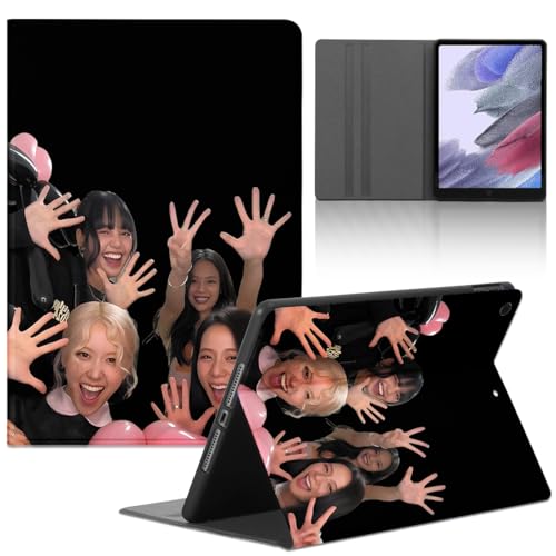 Funda Tablet para Lenovo Tab E10 (TB-X104F) 10.3‘’, Carcasa KPOP Star Singer Blackpink Rose Jenny Lisa Jisoo Motifs de Cubierta Protectora Cover Plegable Cuero de PU Función de Soporte Case