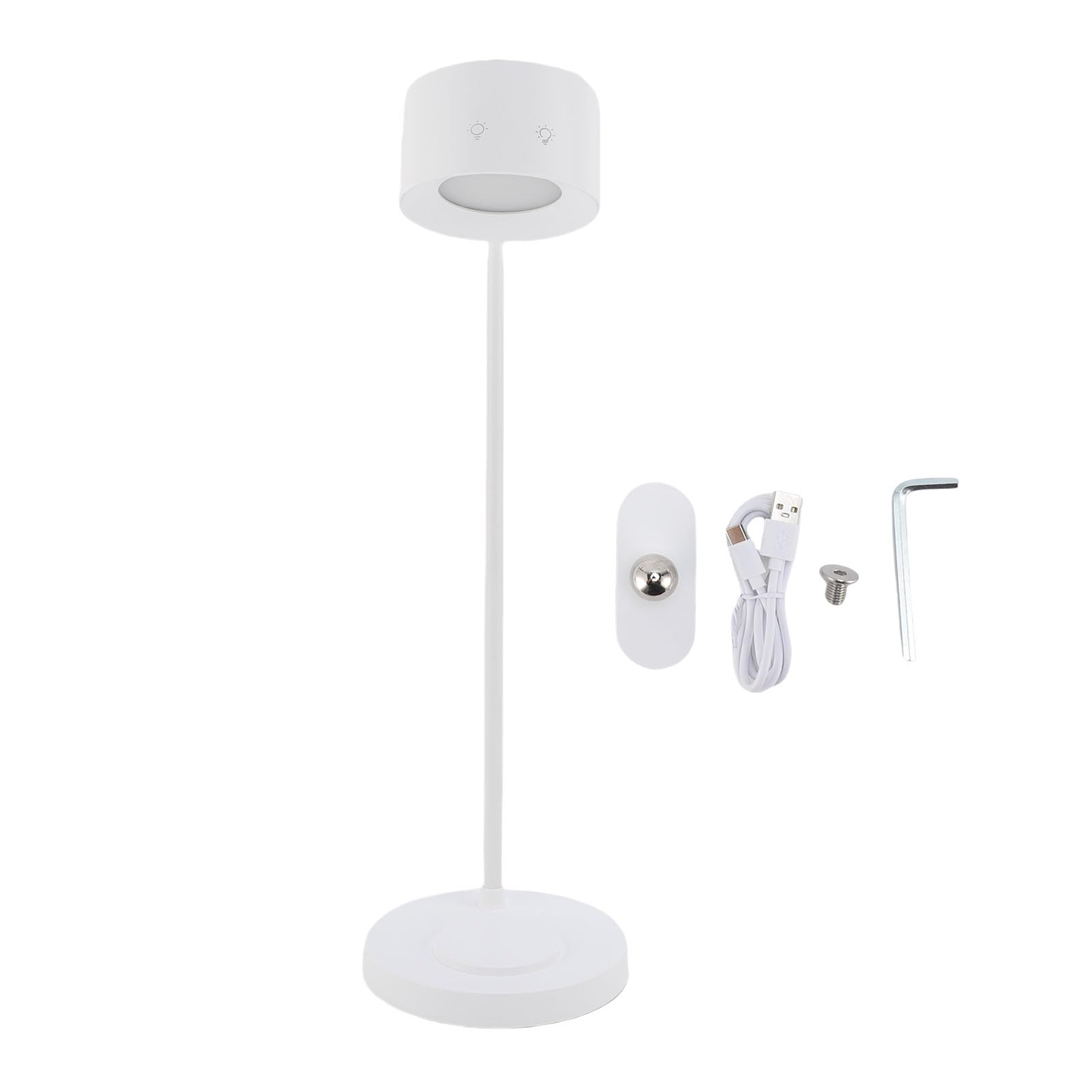 Tnfeeon Caricabatterie Wireless Lampada da Tavolo, LED Touch Dimmable con