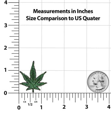 Image of Marijuana Weed Leaf Glitter Enamel Lapel Pin