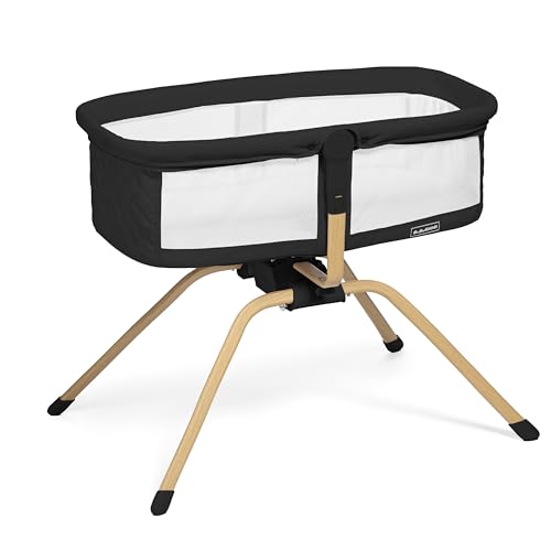 Image of Baby Bassinet with Rocking/Gliding, Portable Bedside Sleeper for Baby with Foam Mattress, Baby Bedside Crib for Newborns and Infants with Carrybag