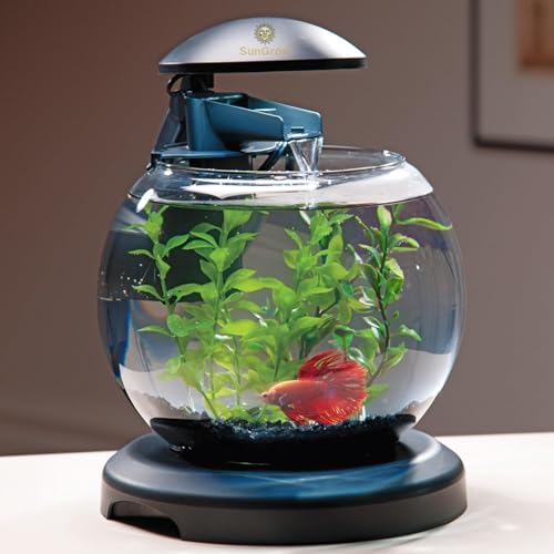 Image of SunGrow Plastic Aquarium Plant Set, Resin Aquarium Decor, Tall Artificial Aquarium Fake Plants, Fish Tank Decorations for Tropical Fish, Plastic Plants for Goldfish, Fish Tank Accessories, 3 Pcs