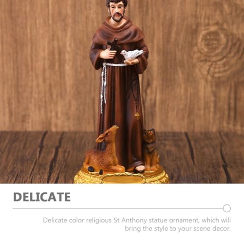 Statue Saint François résine café stable église décoration