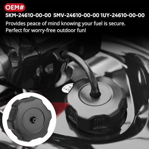 Image of JAVIK Gas Cap Fuel Cap for Yamaha Big Bear 400 350 250 Grizzly 660 600 450 400 350 Warrior Wolverine Blaster Kodiak Banshee OEM# 1UY-24610-00-00 5KM-24610-00-00 5MV-24610-00-00