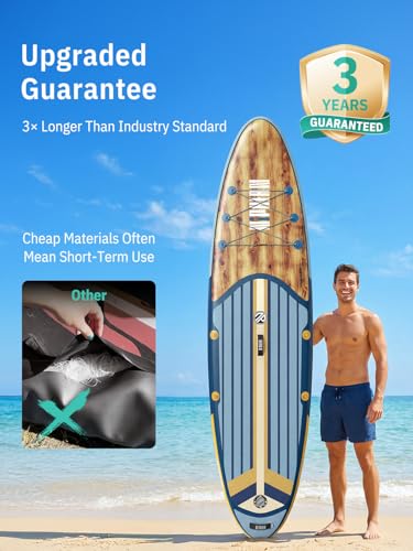 Image of Niphean Inflatable Stand Up Paddle Board with SUP Accessories, Anti-Slip EVA Deck, 10'6'' Inflatable Paddle Boards for Adults & Youth of All Skill Levels