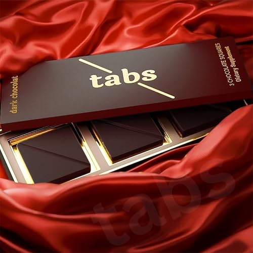 Tabs Dark Chocolate for Men & Women I Uplifting Mood I Vitality M...