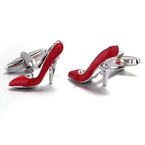 Mancuernillas Vintage para Hombre Daesar Tacones Rojos miniatura 2