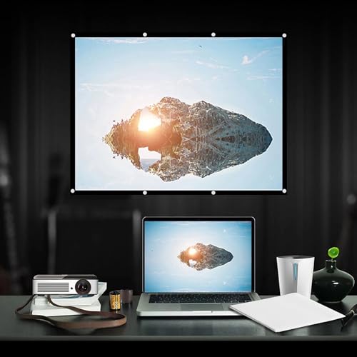 Pantalla de proyección portátil plegable 100 pulgadas miniatura 7