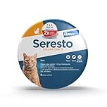 Seresto Colliers Chats – 2 Protections anti puces et anti tiques en continu – Collier Seresto pour chat avec protection longue durée de 7 à 8 mois – Gris