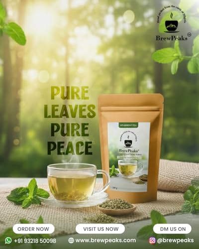 Image of Spearmint Tea - 100 gm -100 Cups | Pcos PCOD Relief | Balances Hormones, Reduces Facial Hair & Acne and Supports Digestion | Herbal Tea - Dried Loose Leaf - Caffeine Free