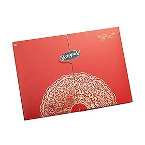 Happilo Dry Fruit Celebrations Gift Box Rose 550g (Salted California Almonds 150, Premium Raisins 250g & Salted Premium…
