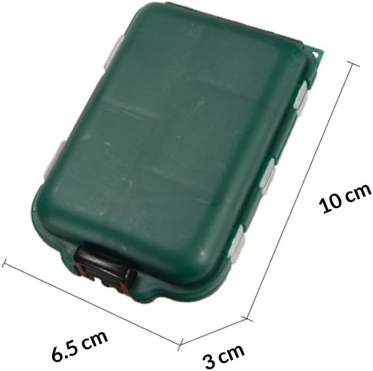 2pcs Fishing Bait Storage Box Multiple Compartments Tackle Organizer for Hooks and Lures for Fishing Enthusiasts