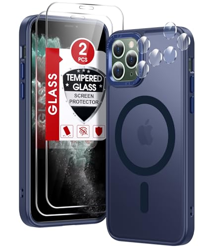 Coque iPhone 11 Pro Max haut de gamme magnétique avec protections en verre 9H