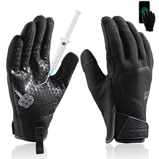 TAILI Level 3 Needle, Level 5 Puncture Resistant Men Work Gloves, Grip Enhanced A7 Cut Resistant Safety Gloves, Touchscreen and Breathable, Black, Large (L), 1 Pair