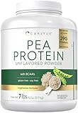 Carlyle Pea Protein Powder 7lb | Unflavored | 29G Protein | for Men and Women | Vegetarian, Non-GMO, Gluten, and Soy-Free