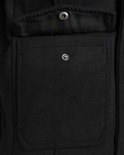 URBAN REPUBLIC Boys Hooded Peacoat - Warm Wool Blend Faux Fur Lined Winter Coat - Double Breasted Hooded Dress Coat for Boys4