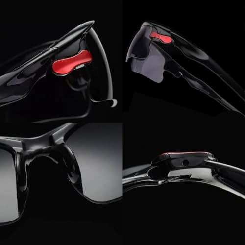 Óculos de Sol Esportivo Ciclismo Pesca Bike Corrida Volei Praia Proteção 100% Uv 400 (PRETO)