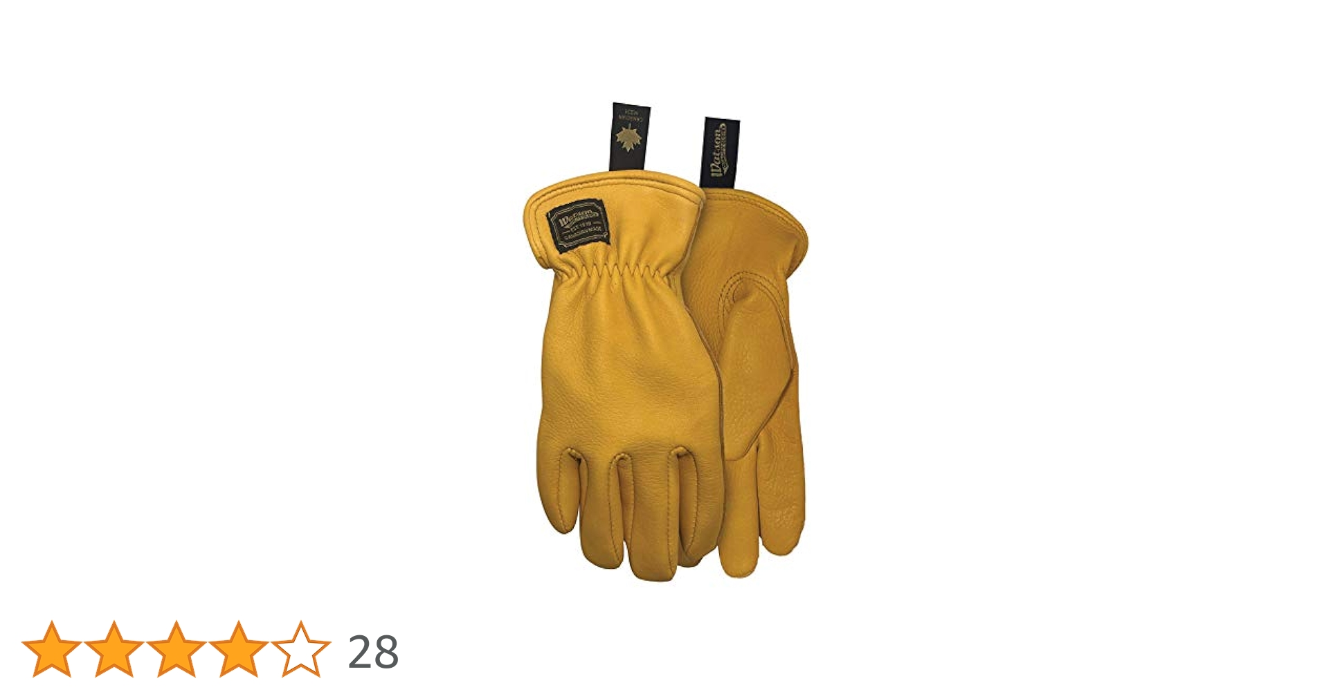 残り一点！WATSON GLOVES 天然鹿革手袋 カナダ製 Lホワイトベージュ 残り一点！WATSON GLOVES 天然鹿革手袋 カナダ製 Lホワイト