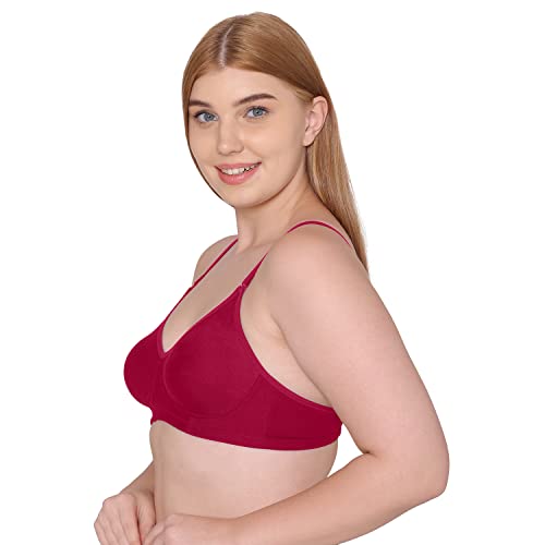Image of Tweens - Non Padded Cotton Rich Bra - Concealer Side Shaper - Cotton Rich Fabric - Full Coverage, Multiway Straps, Wirefree, Seamless T-Shirt Bra