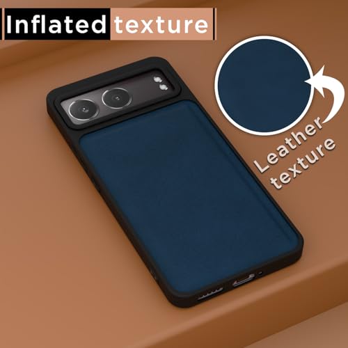 Image of Pikkme Back Cover for OnePlus Nord 4 5G | PU Leather, Full Camera Protection, Super Soft-Touch & Raised Edges Bumper Case (Blue)