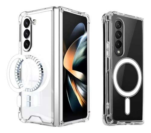 Capa Capinha Case Compatível Samsung Galaxy Z Fold 3/4 / 5 Clear Case Magnética Wireless Proteção Premium (Z FOLD 3)