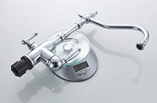Robinet de cuisine à poignée unique avec mitigeur d'eau précis bicolore