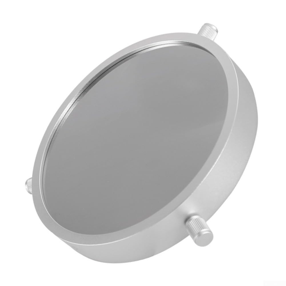 Teleskop-Solarfolie, Sonnenfolie für Teleskope, Metall-Außenring für Spiegelreflexkameras (80 mm)
