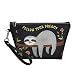 Produktbild Showudesigns Kosmetiktasche aus PU-Leder für Damen, Teenager, Mädchen, Faultier, Schwarz
