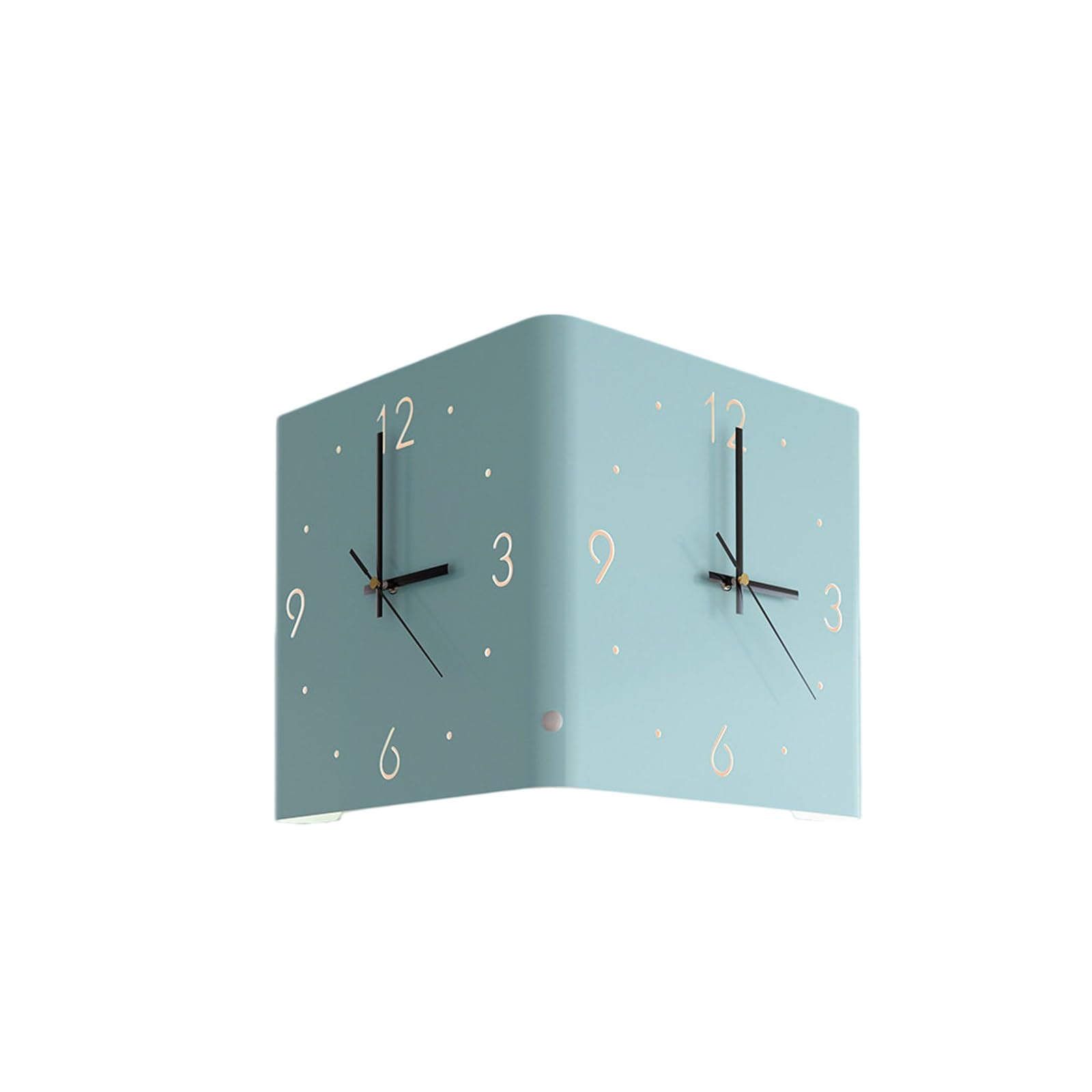 Orologio da Parete angolare Moderno a Doppia Faccia con retroilluminazione a LED, Orologio da Parete Quadrato ad Angolo di 90 Gradi per Camera da Letto, Grande e Silenzioso Oggetto decorativ