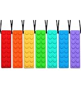 Chew Necklaces for Sensory Kids, Chewy Necklace Bundle for Boys Girls and Adults with Autism, ADH...