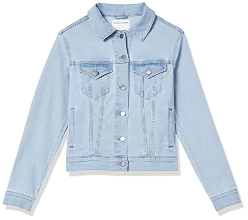 Image of Amazon Essentials Women's Regular-Fit Denim Jean Jacket (Available in Plus Size)