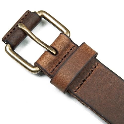 Image of Lucky Brand Men's Jeans Leather Belt| Classic| Casual| Dress| Everyday| American Heritage| Genuine Leather| Metal Buckle