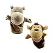 Boosns Finger Marionnettes Poupée en Peluche Accessoires de Narration pour bébé Très adapté aux Enfants (Singe Hippopotame)