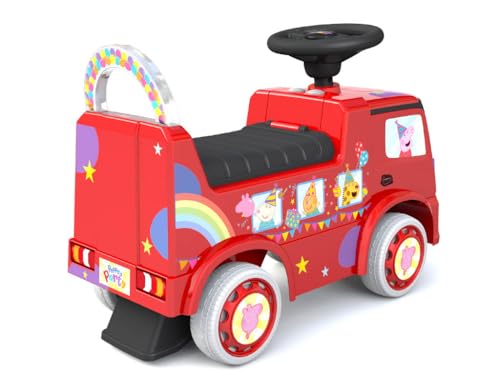 Image of Best Ride On Cars Peppa Pig Party Bus Toddler Foot to Floor Push Car