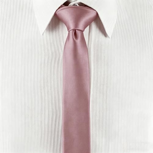 Image of Landisun Black Tie Men Women Solid Skinny Ties Slim Ties Satin Tie