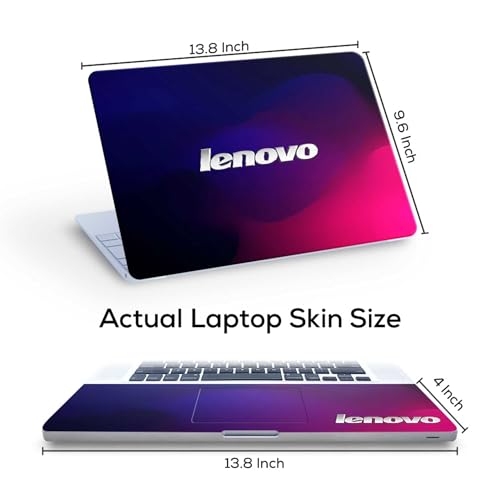 Image of Pattern L12 Top+Wrist Pad Vinyl Laptop Skin /Sticker /Cover for 14 Inches Laptops Laminated-Removable-HD Quality Compatible for Lenovo (13.8x9.6 Inches)