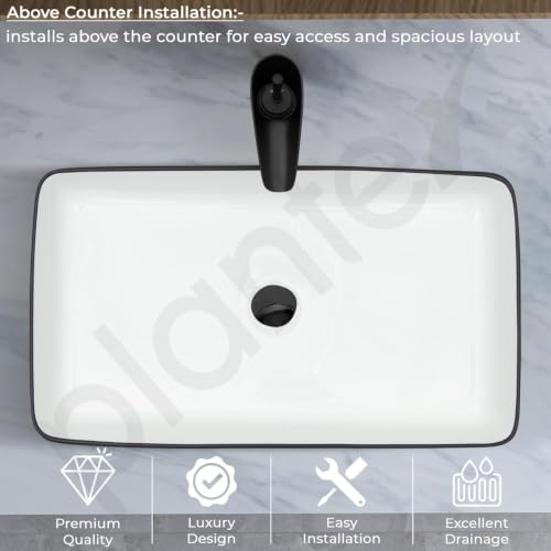 Image of Plantex Ceramic Wash Basin for Bathroom /Tabletop Washbasin