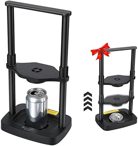 Yamagahome Can Crusher for Recycling 12 oz - 24 oz, Foot Operated Pedal Can Smasher with Spring Design, Eco-Friendly Recycling Tool for Soda, Beer Cans and Bottles, Perfect for RV, Condo, Camping