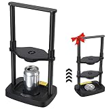 Yamagahome Can Crusher for Recycling 12 oz - 24 oz, Foot Operated Pedal Can Smasher with Spring Desi
