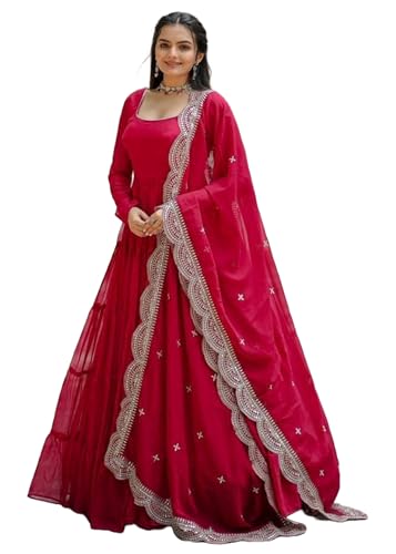 Lehenga 14480 indien brodé : le tissu georgette léger anti-plis