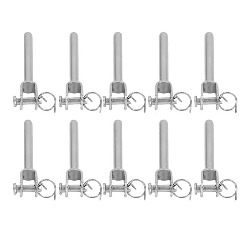 10 Pcs Jaw Swage End Fitting 316 Stainless Steel 3mm Wire Cable Rope Jaw Rigging,Cable Railing End Fitting
