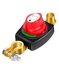 Batterie Trennschalter 12V 24V 48V – Batteriehauptschalter, Batterietrennschalter Autobatterie Trennschalter & Wasserdichter Batterieschalter für Auto, LKW, Wohnmobil Boot Motorrad Caravan Yacht