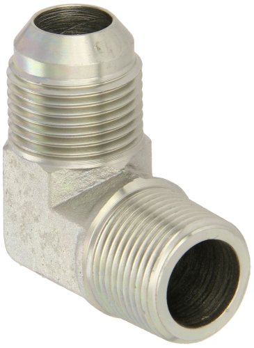 Eaton Aeroquip 2024-12-12S 90 Degree Male Elbow, JIC 37 Degree & NPT End Types, Carbon Steel, 3/4 JIC(m) x 3/4 NPT(m) End Size, 3/4